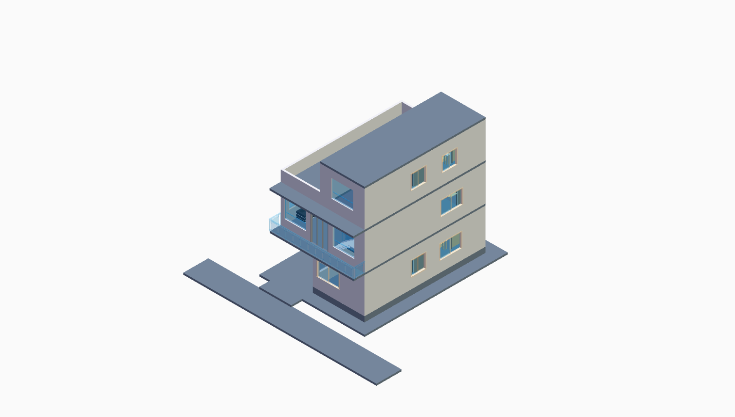 40x60 | West Facing 3D model rendering