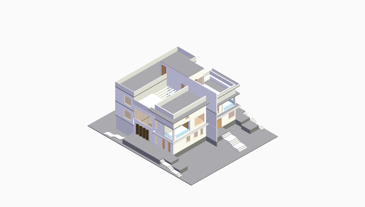 40x60 4BHK East-Facing House Plan (G+5) 40x60 (2400 sqft) east-facing 4BHK residential house plan, 6-floor, by Brick & Bolt