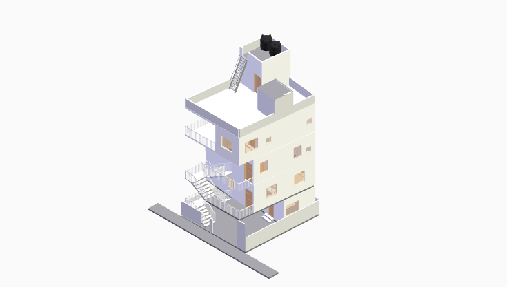 30x30 | East Facing 3D model rendering