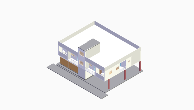 60x40 5BHK East-Facing House Plan (G+2) 60x40 (2400 sqft) east-facing 5BHK residential house plan, 3-floor, by Brick & Bolt