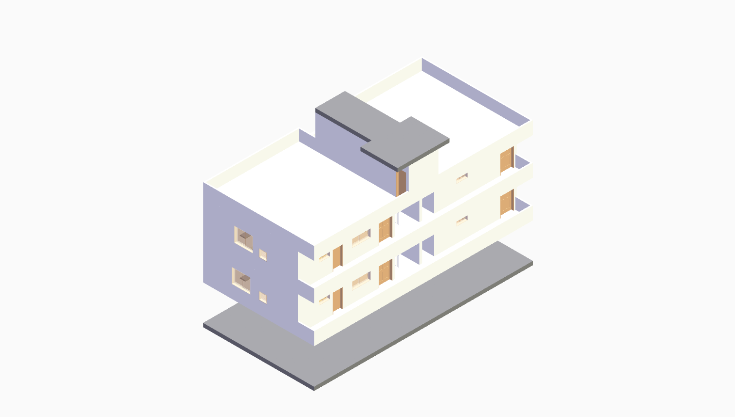 40x60 8BHK House Plan (G+3) 40x60 (2400 sqft) 8BHK residential house plan, 4-floor, by Brick & Bolt