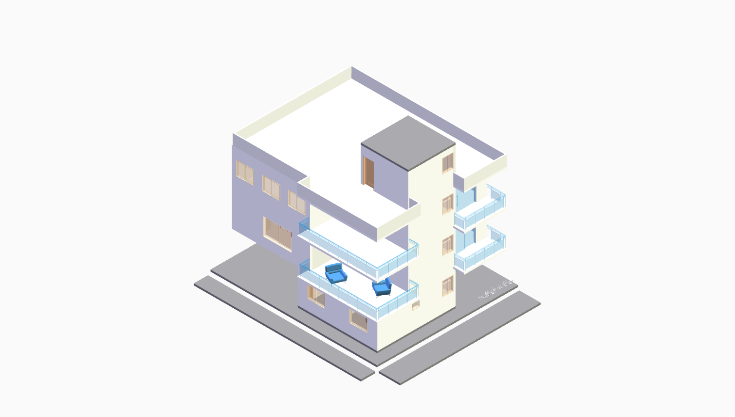 40x50 4BHK North-Facing House Plan (G+3) 40x50 (2000 sqft) north-facing 4BHK residential house plan, 4-floor, by Brick & Bolt