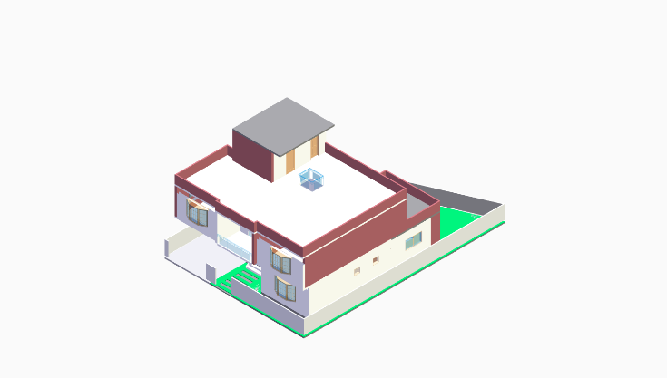 50x50 4BHK West-Facing House Plan (G+1) 50x50 (2500 sqft) west-facing 4BHK residential house plan, 2-floor, by Brick & Bolt