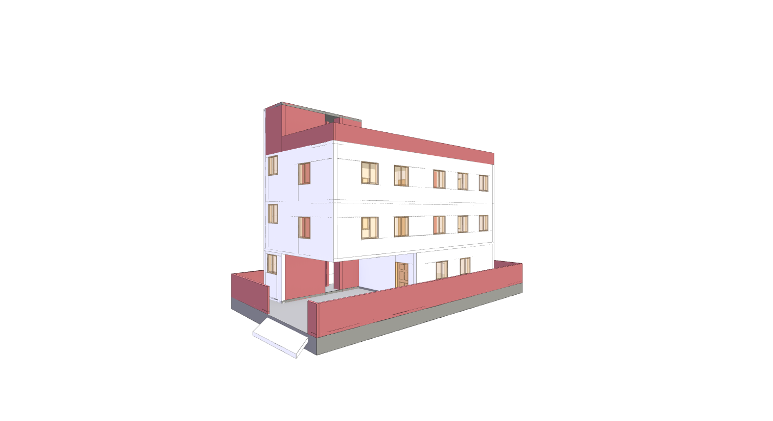 30x60 House Plan (G+3) 30x60 (1800 sqft) residential house plan, 4-floor, by Brick & Bolt