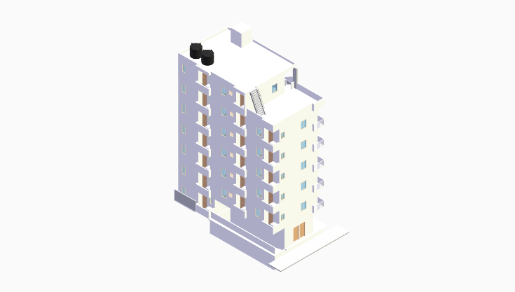 60x30 18BHK East-Facing House Plan (G+6) 60x30 (1800 sqft) east-facing 18BHK residential house plan, 7-floor, by Brick & Bolt