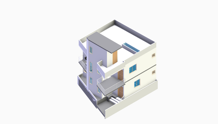 30x20 | East Facing 3D model rendering